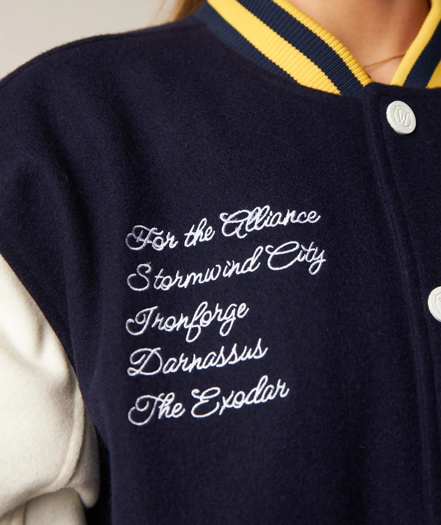 WORLD OF WARCRAFT ALLIANCE VARSITY JACKET