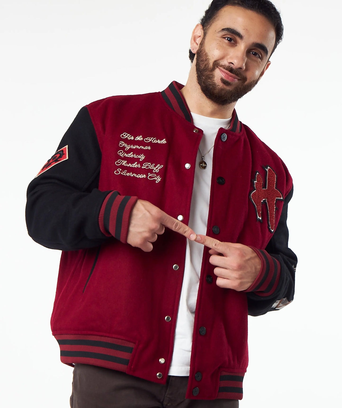 WORLD OF WARCRAFT HORDE VARSITY JACKET