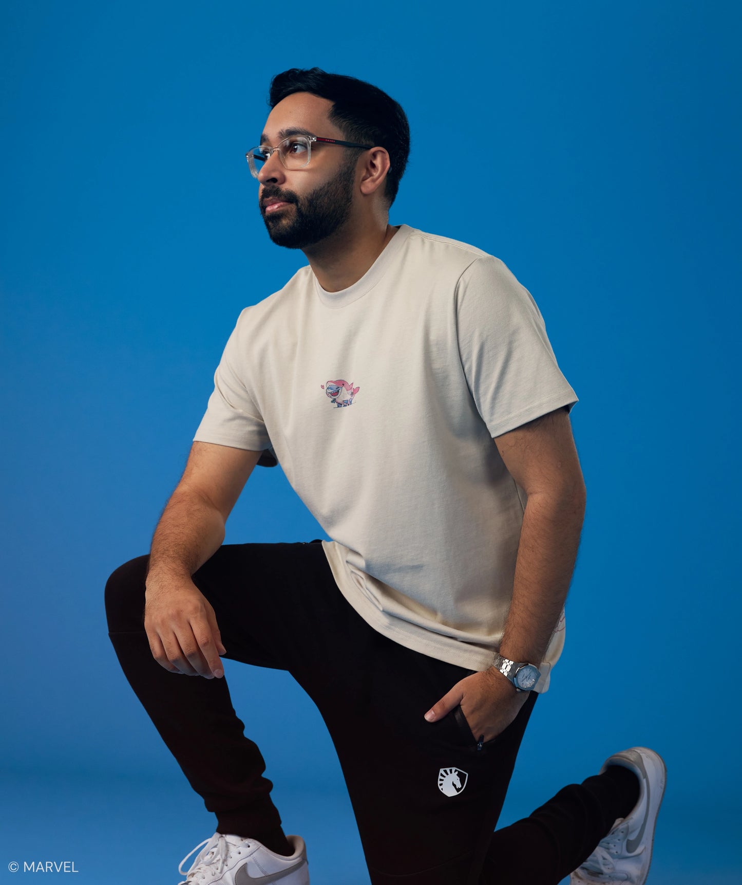 MARVEL RIVALS JEFF THE LAND SHARK DOLPHIN TEE - Team Liquid