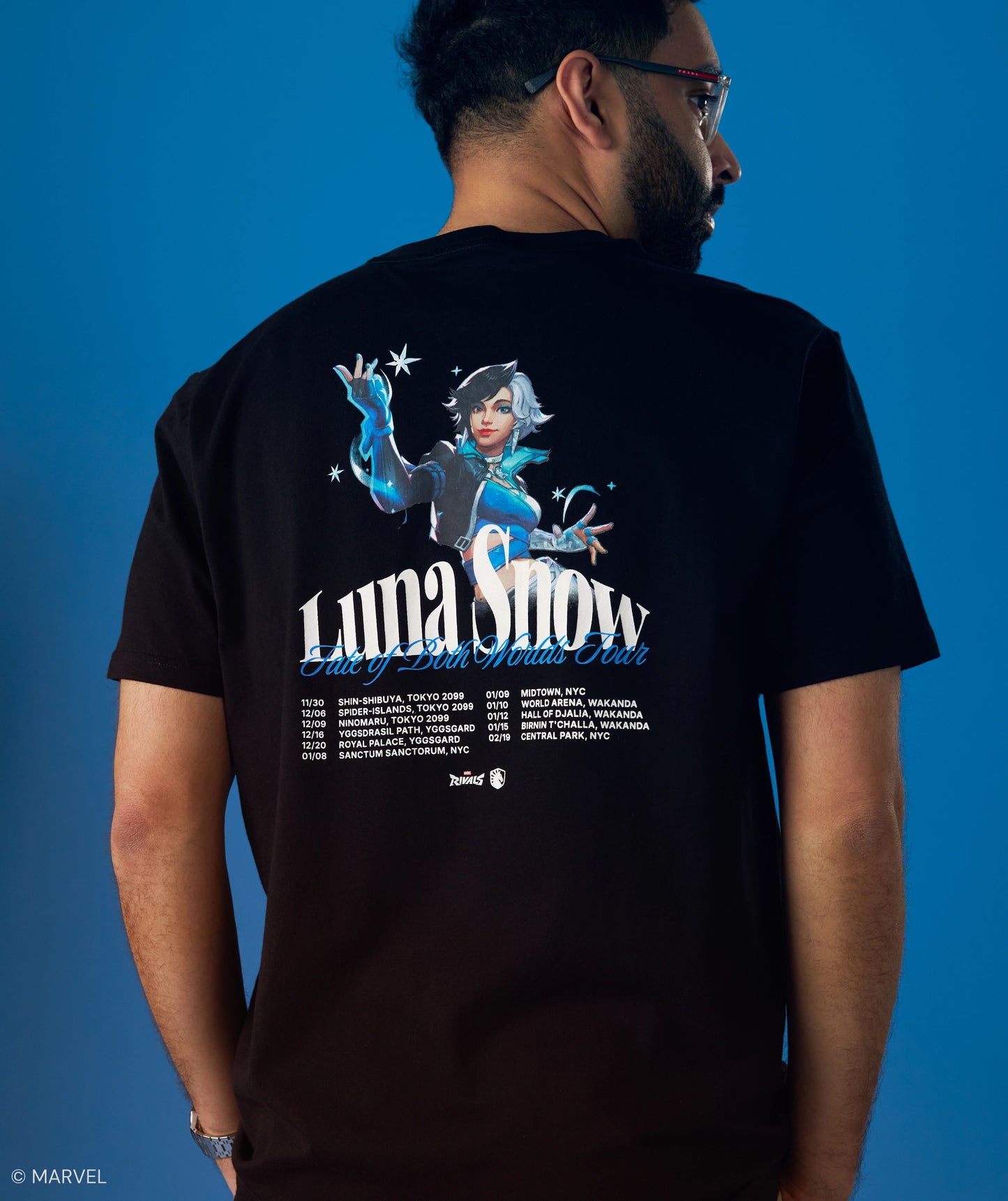 MARVEL RIVALS LUNA SNOW WORLD TOUR TEE - Team Liquid