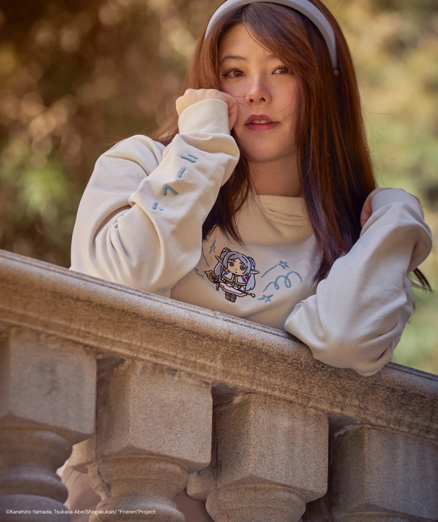 FRIEREN KAWAII EMBROIDERED HOODIE