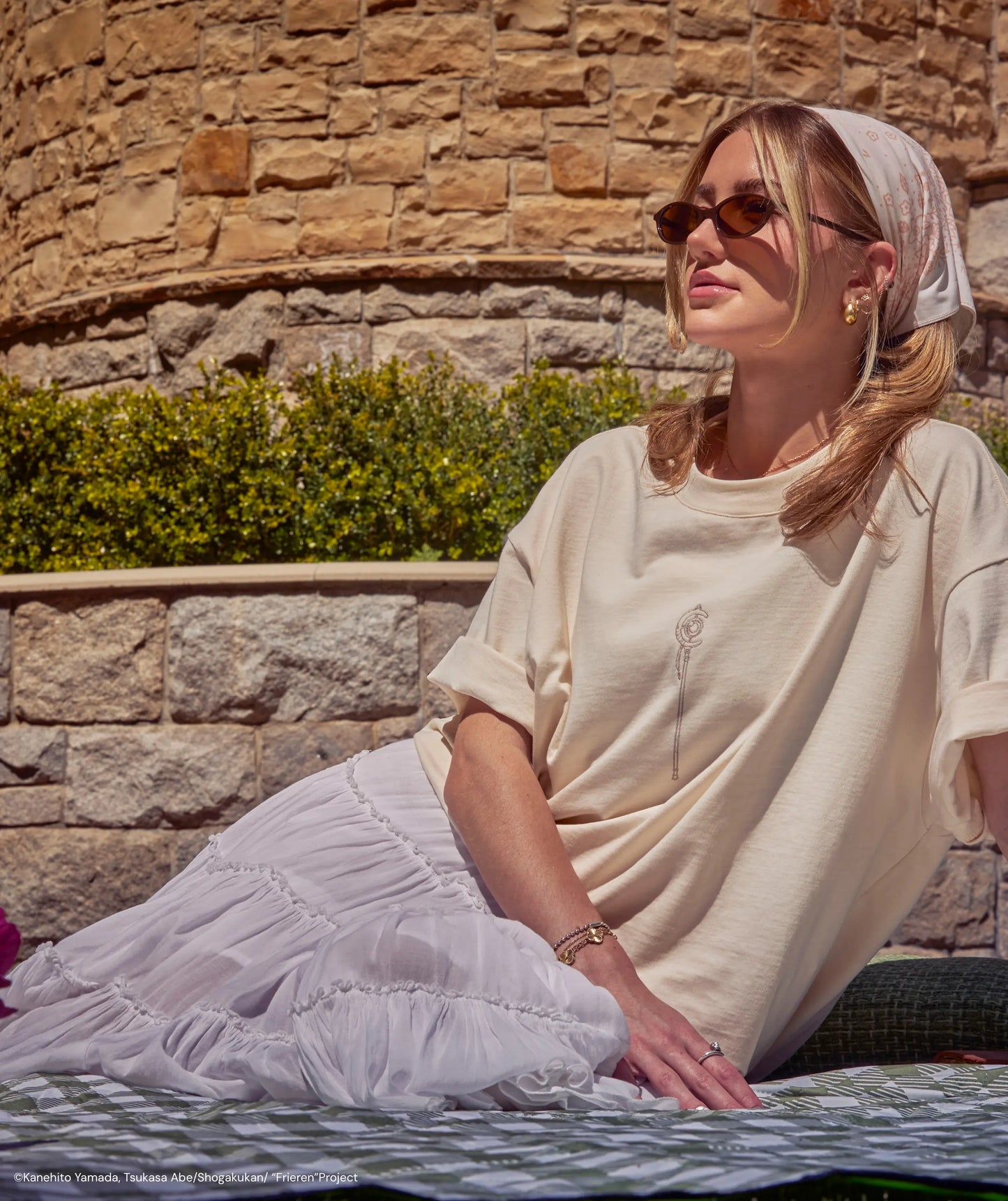 FRIEREN EMBROIDERED OVERSIZED TEE (PREBOOK)