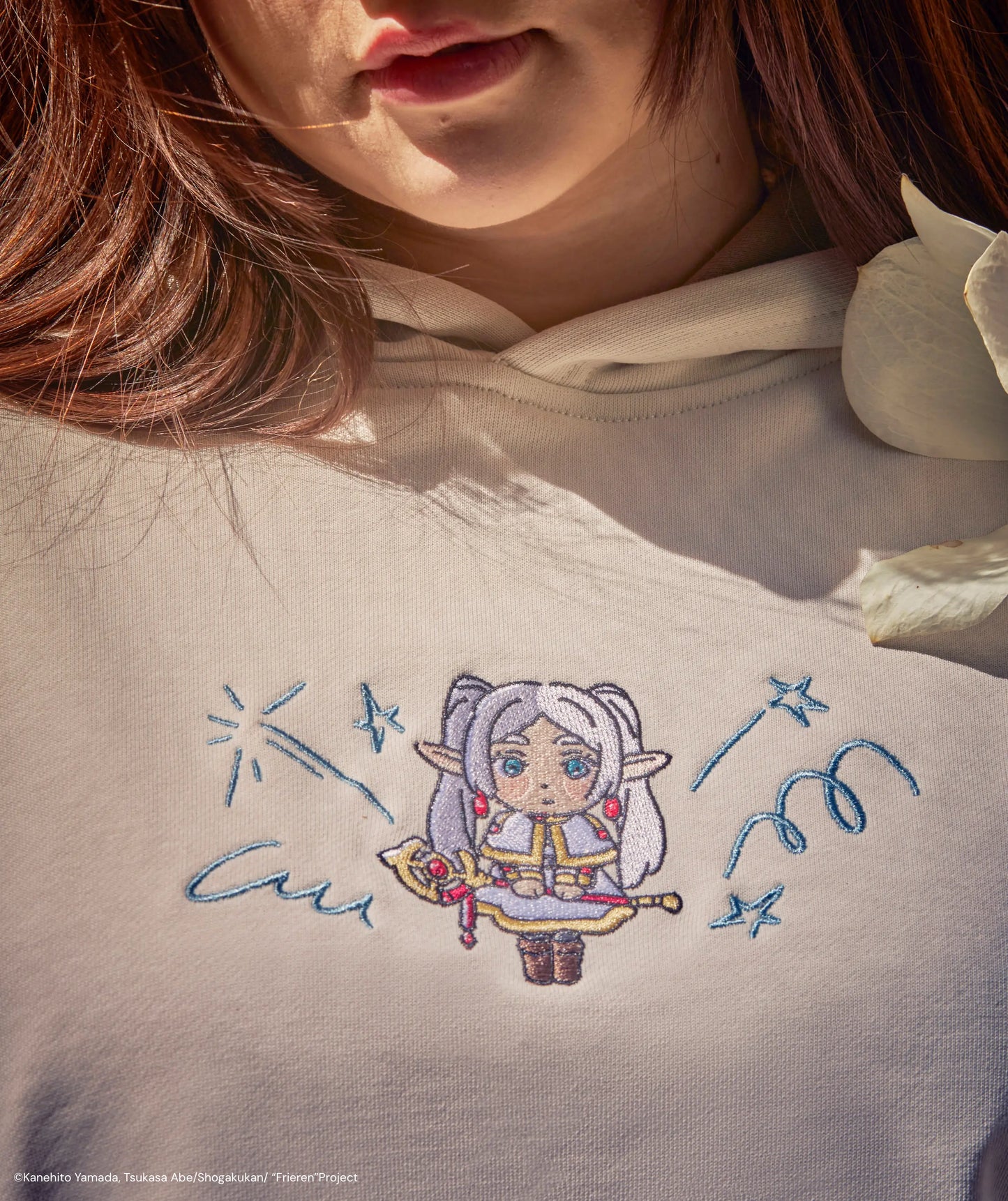 FRIEREN KAWAII EMBROIDERED HOODIE