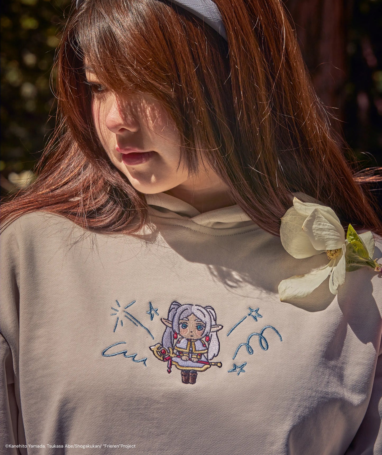 FRIEREN KAWAII EMBROIDERED HOODIE