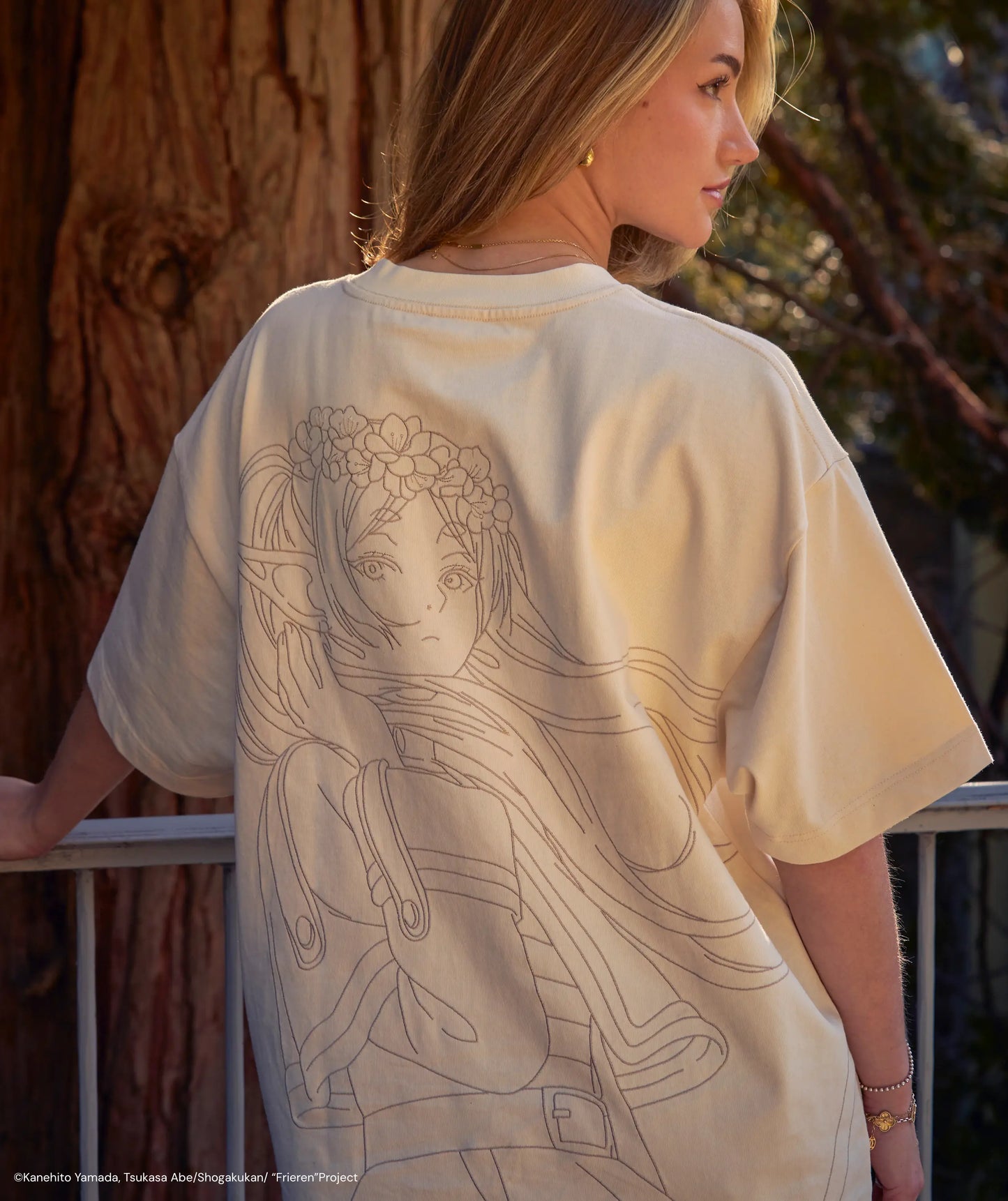 FRIEREN EMBROIDERED OVERSIZED TEE (PREBOOK)