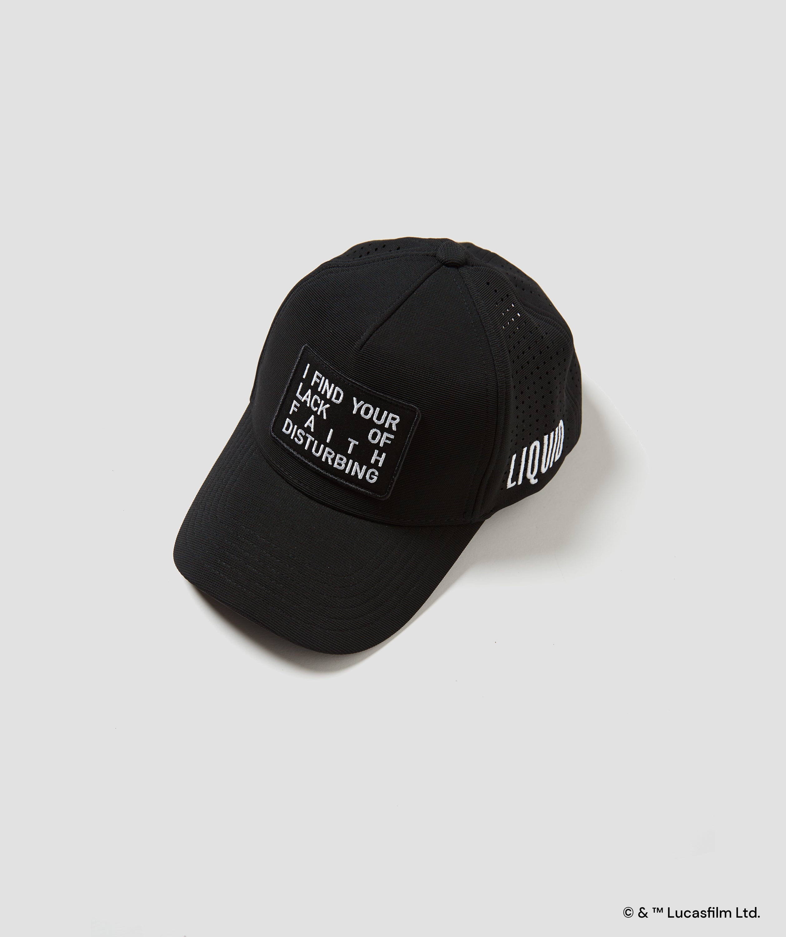 Black Embroidered Statement Trucker Hat - Not Wars ?? Pick your game day vibe ?✨ BLOCK HIM or GO SPORTS? Either  main image 4