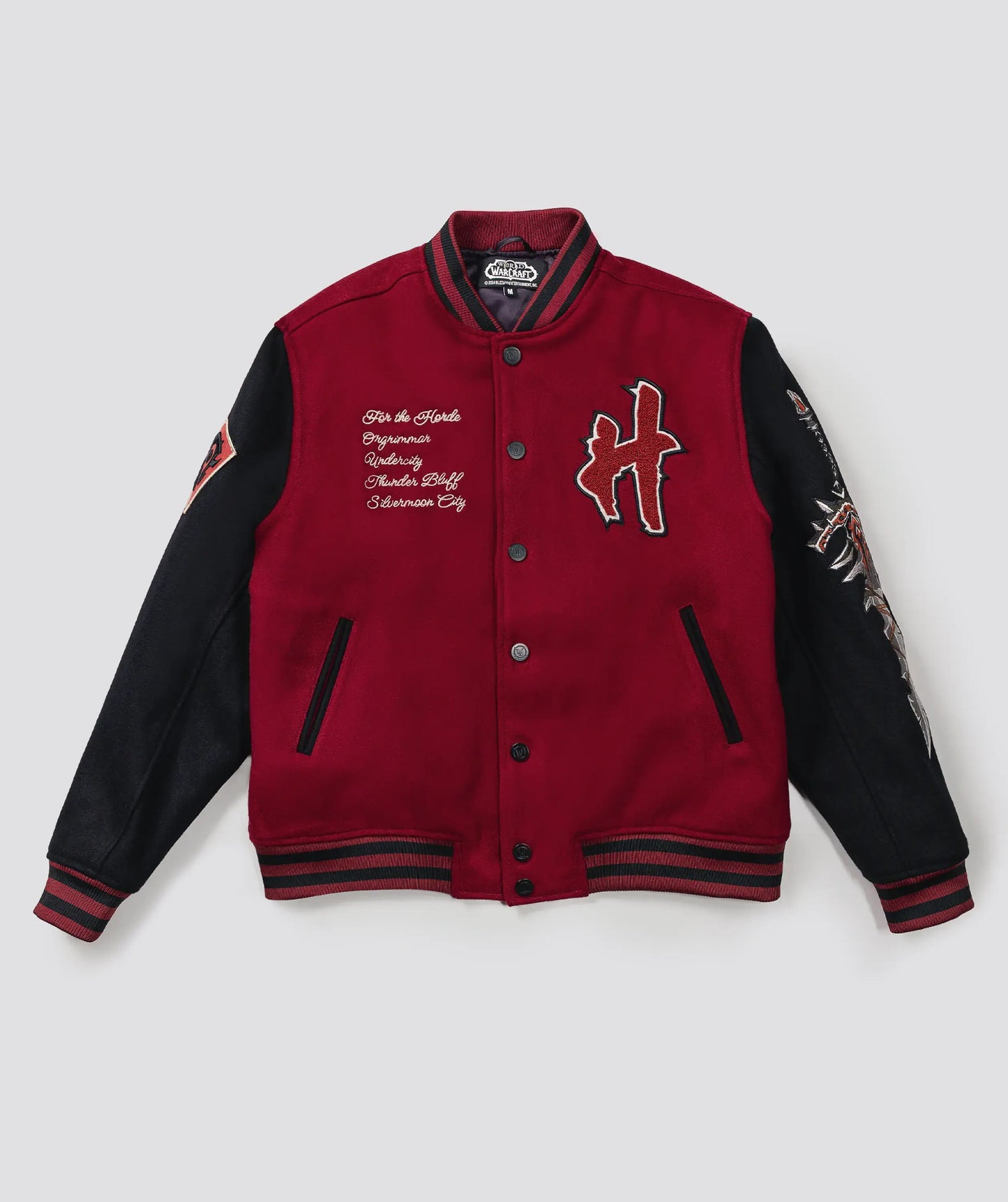 WORLD OF WARCRAFT HORDE VARSITY JACKET