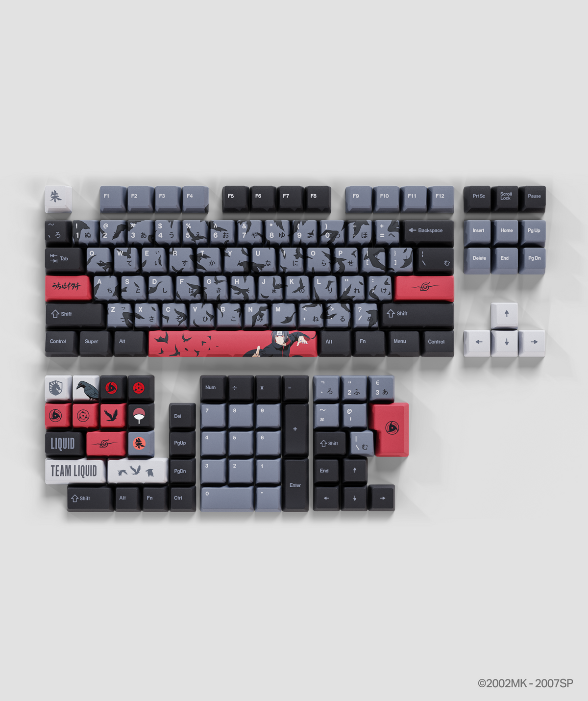 NARUTO ITACHI DARKNESS KEYCAP SET