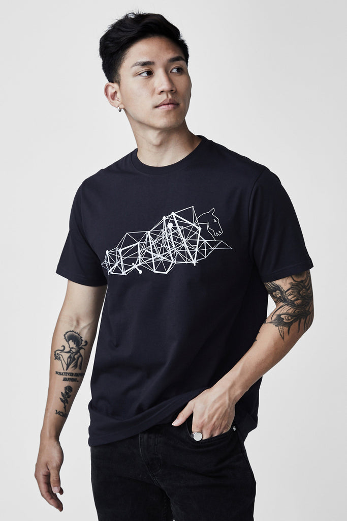 TEAM LIQUID WIREFRAME SHORT SLEEVE TEE - NAVY - Team Liquid