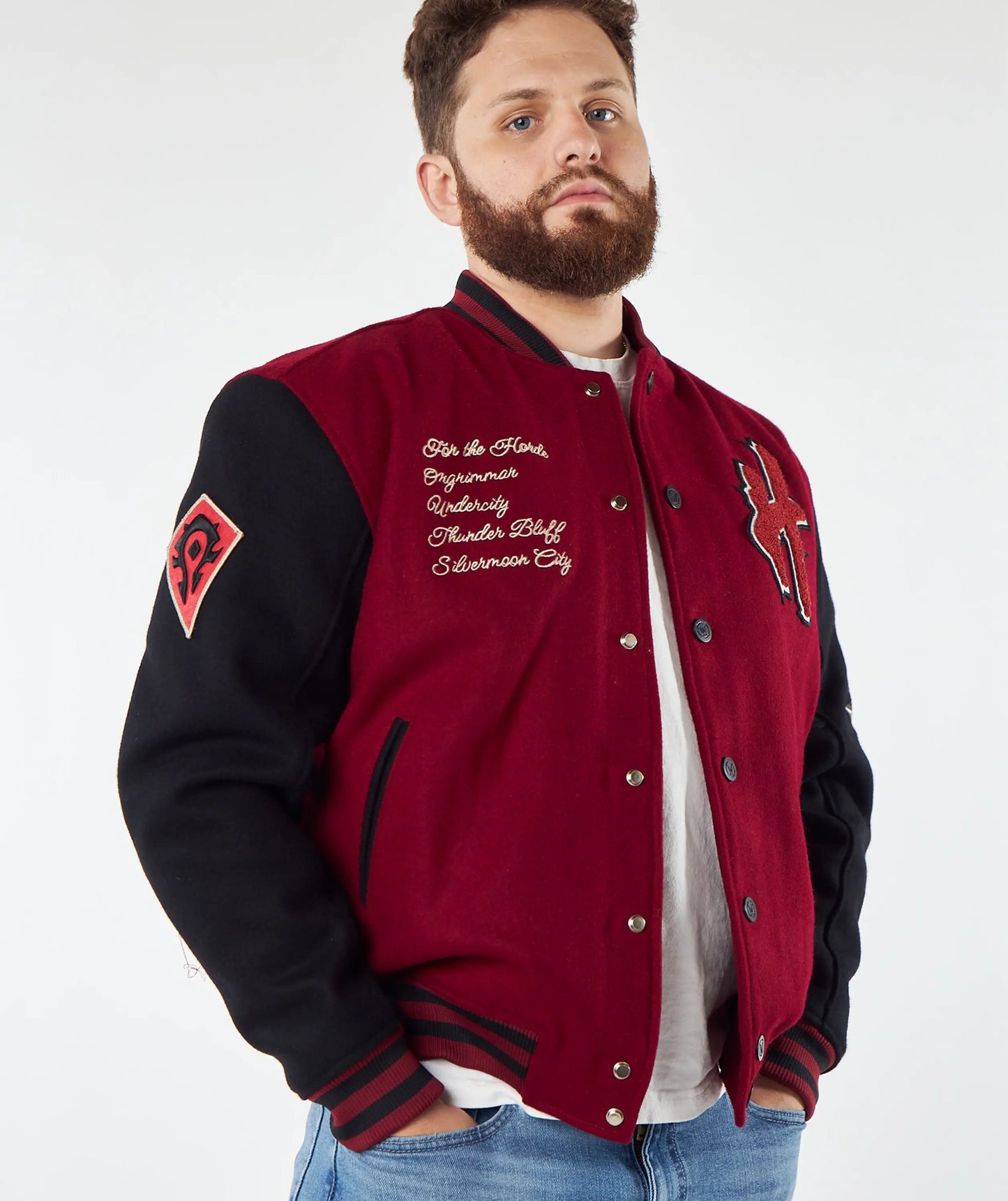 WORLD OF WARCRAFT HORDE VARSITY JACKET