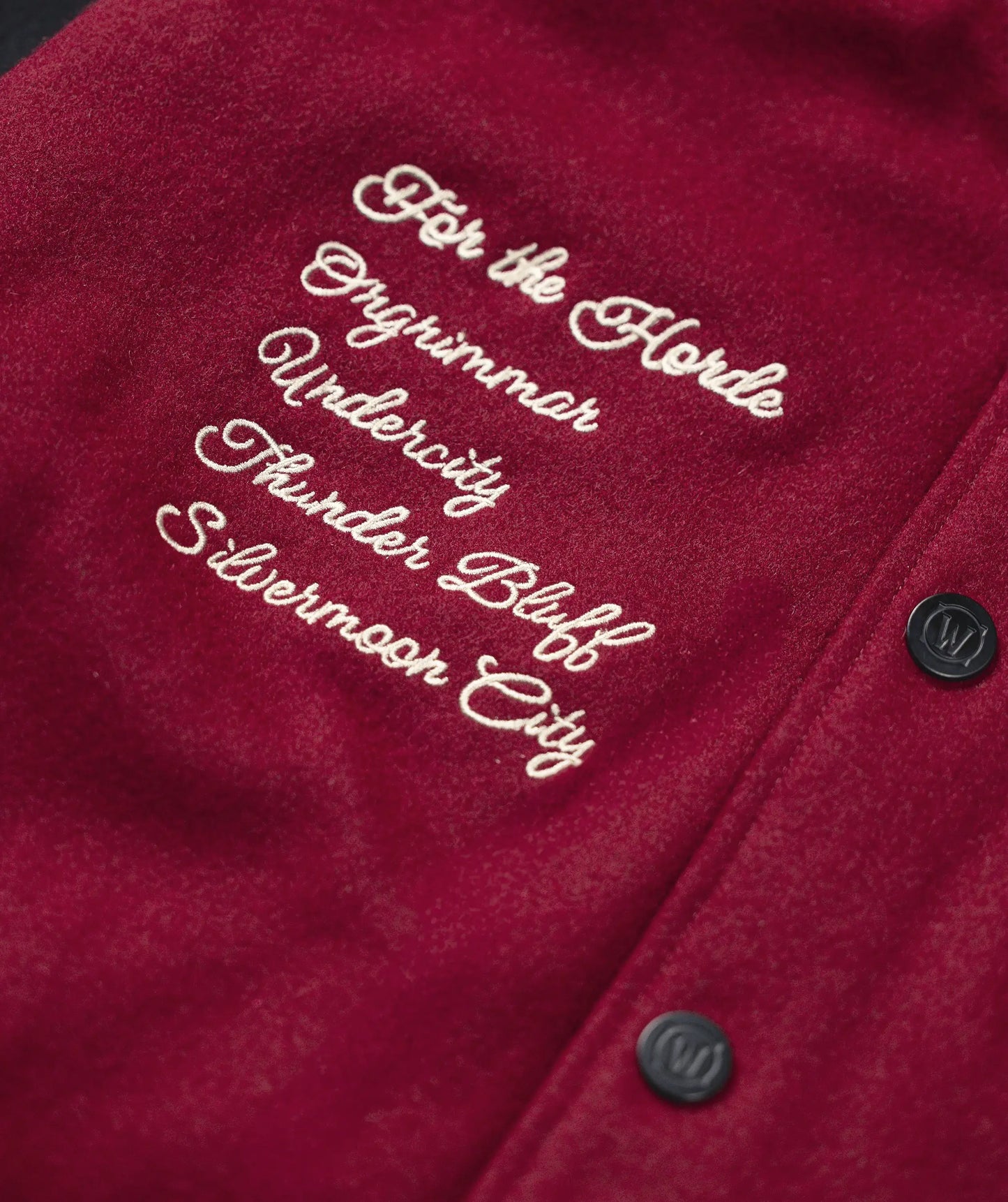 WORLD OF WARCRAFT HORDE VARSITY JACKET