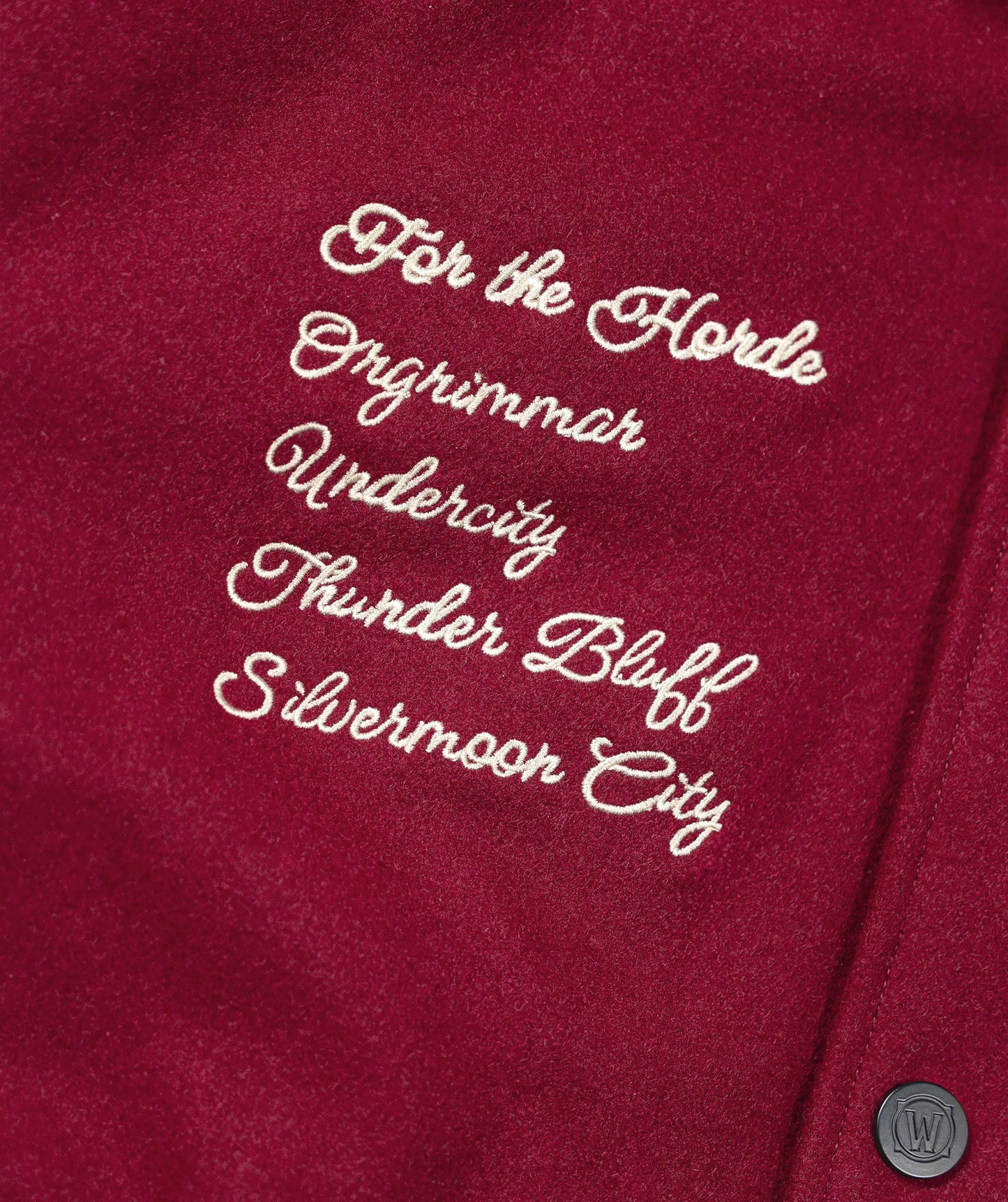 WORLD OF WARCRAFT HORDE VARSITY JACKET