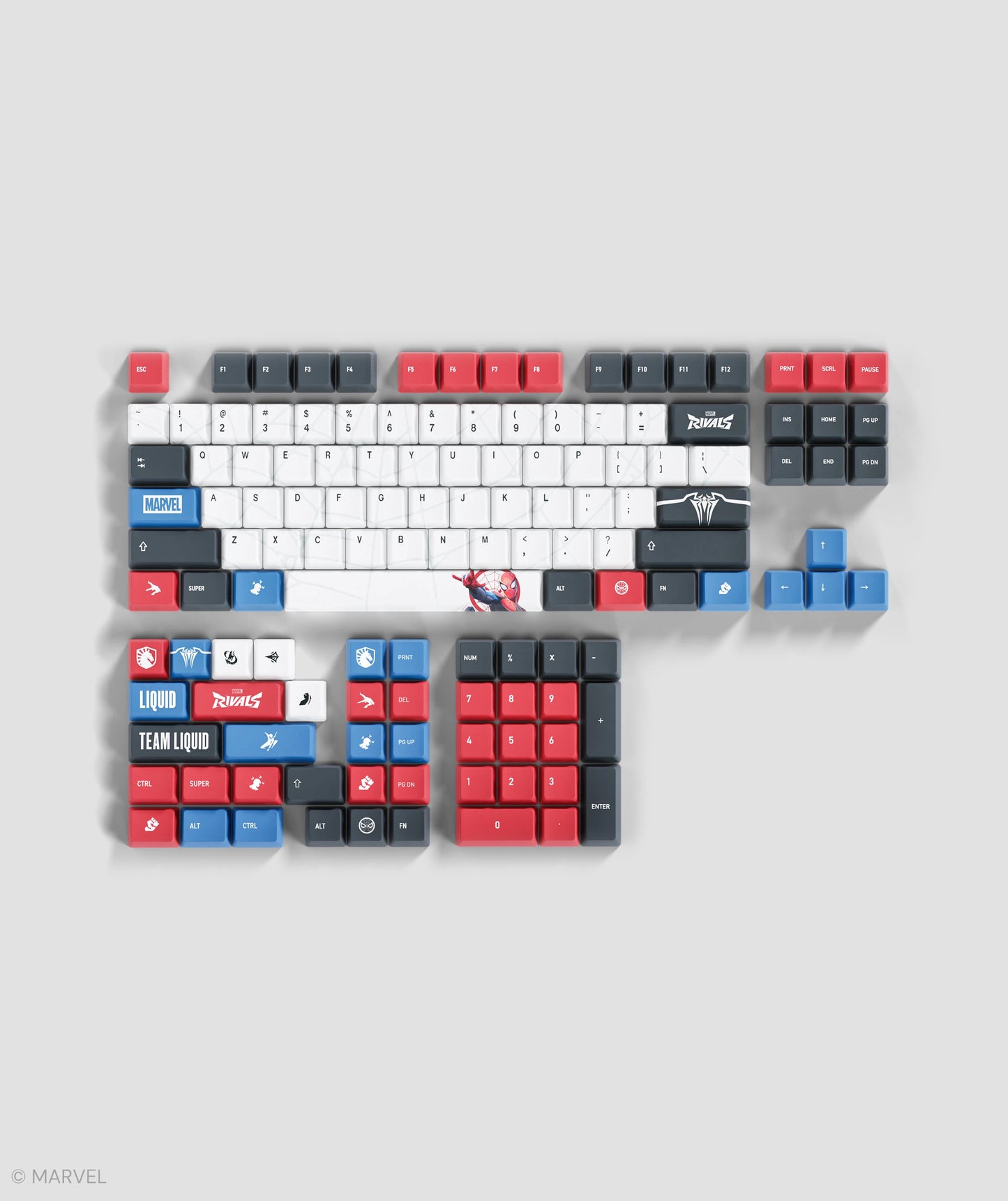 MARVEL RIVALS SPIDER-MAN KEYCAP SET - Team Liquid