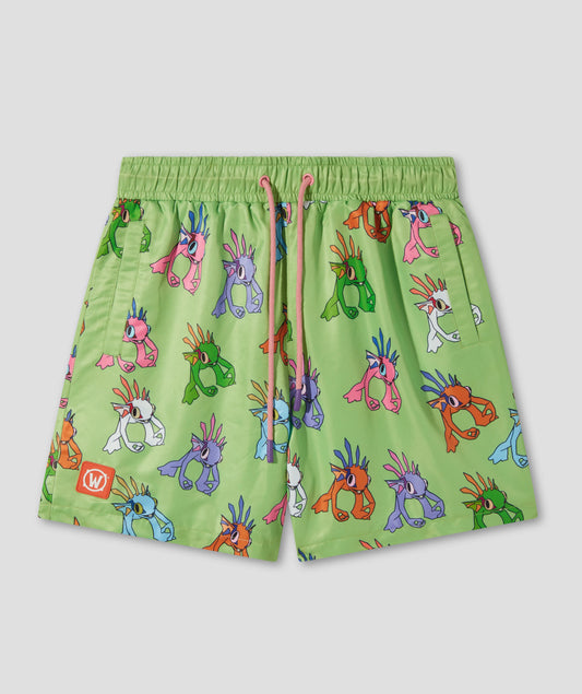 WORLD OF WARCRAFT MURLOC POOL SHORTS - GREEN