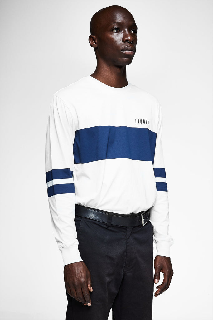LIQUID BLOCK LONG SLEEVE STRIPE TEE - Team Liquid