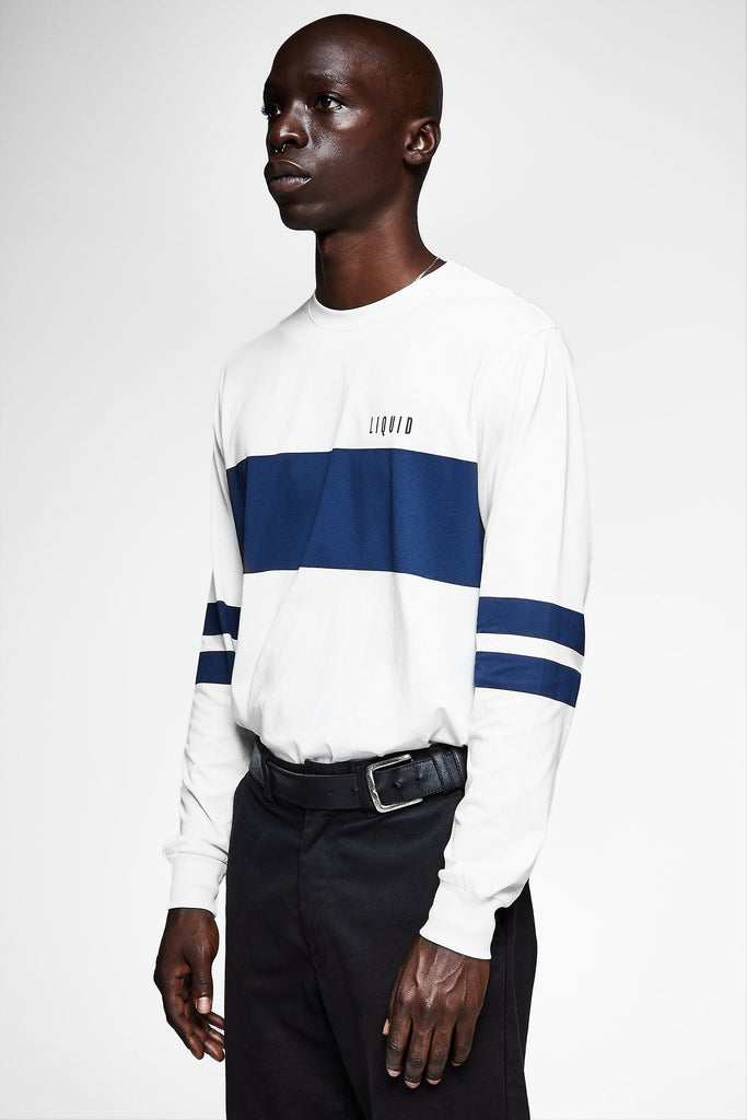 LIQUID BLOCK LONG SLEEVE STRIPE TEE - Team Liquid