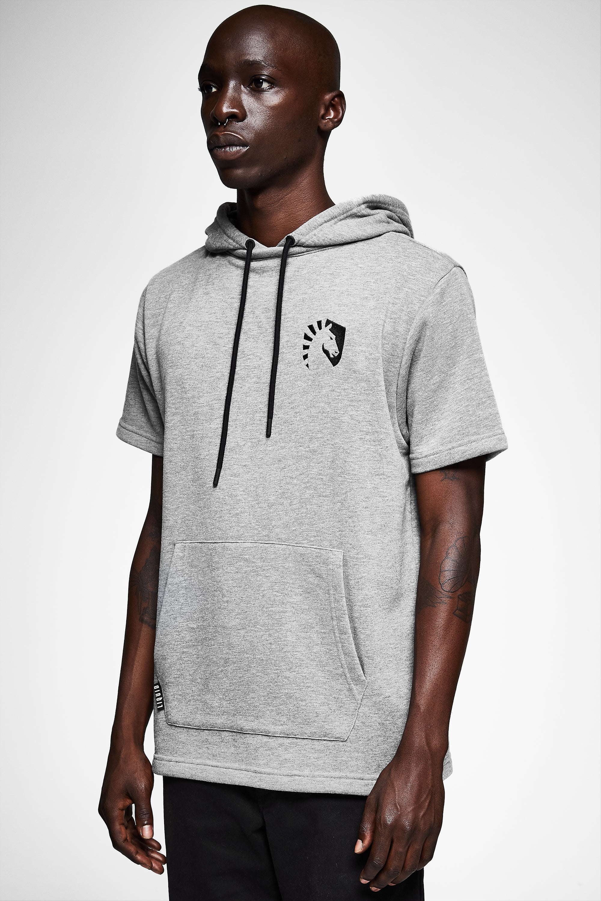 Short sleeve outlet fleece hoodie