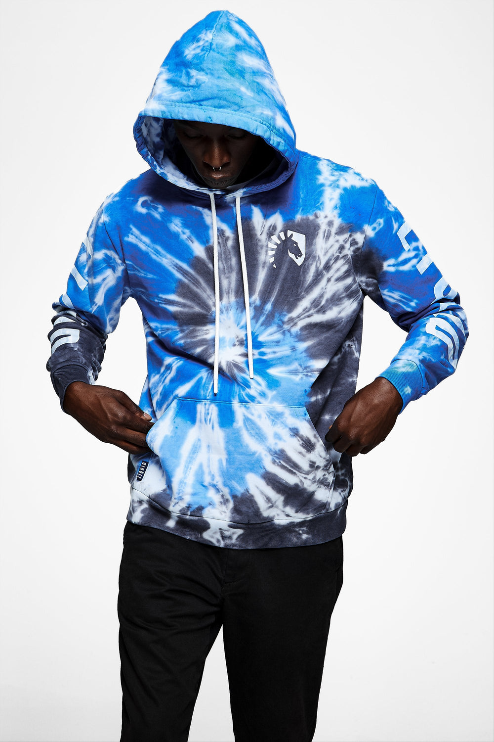 HERITAGE SPIRAL TIE DYE PULLOVER HOODIE BLUE SPIRAL TIE DYE XXS
