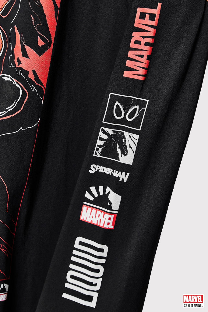 LIQUID x MARVEL SPIDER-MAN ARTWORK LONG SLEEVE TEE - Team Liquid
