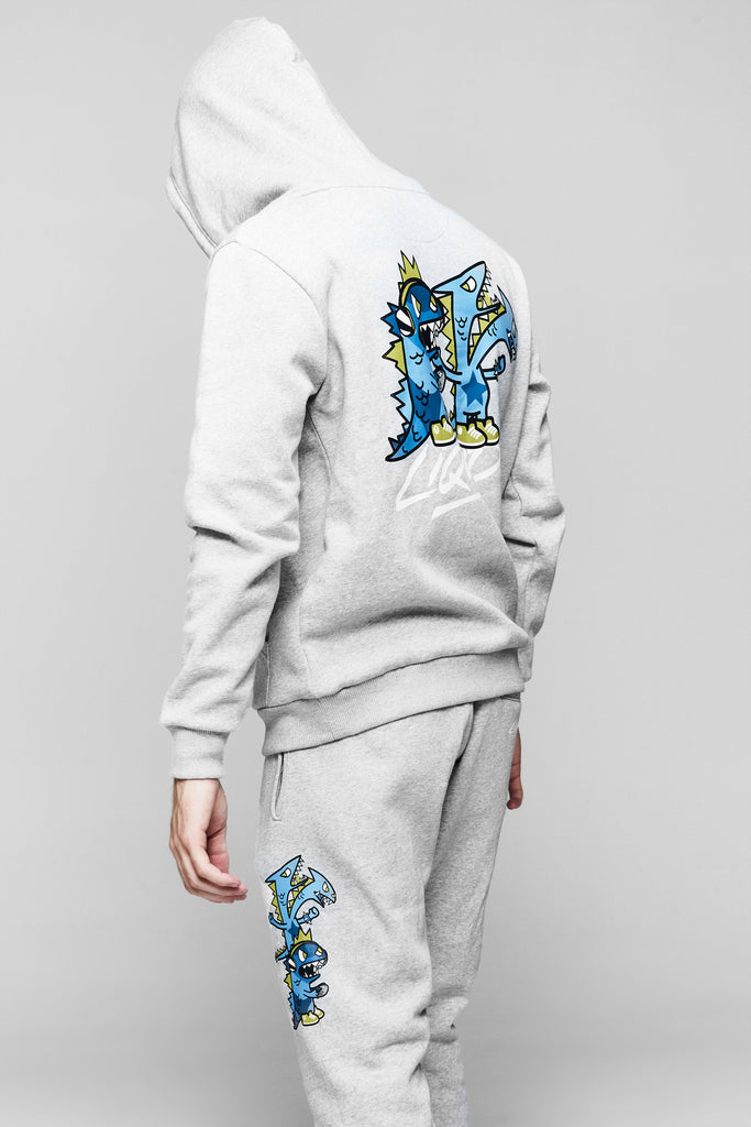 TOKIDOKI x LIQUID DRAGON GAMERS SWEATPANTS - GREY HEATHER - Team Liquid