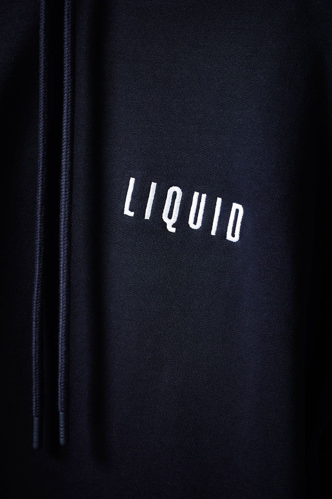 LIQUID CHENILLE HOODIE - NAVY - Team Liquid