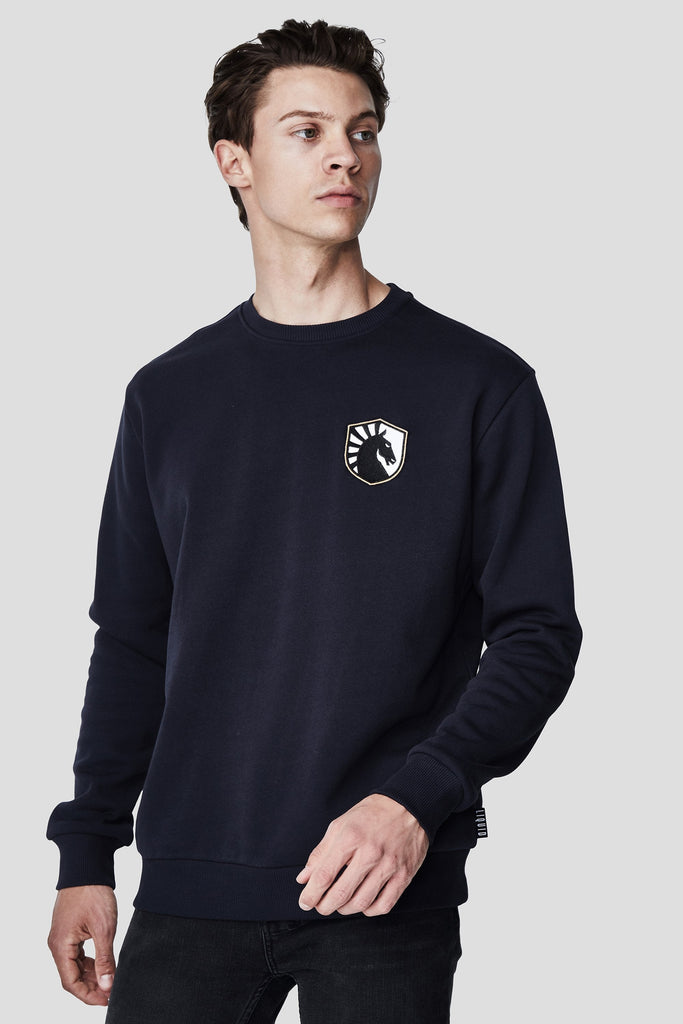 LIQUID CITY CREWNECK SWEATSHIRT - NAVY - Team Liquid
