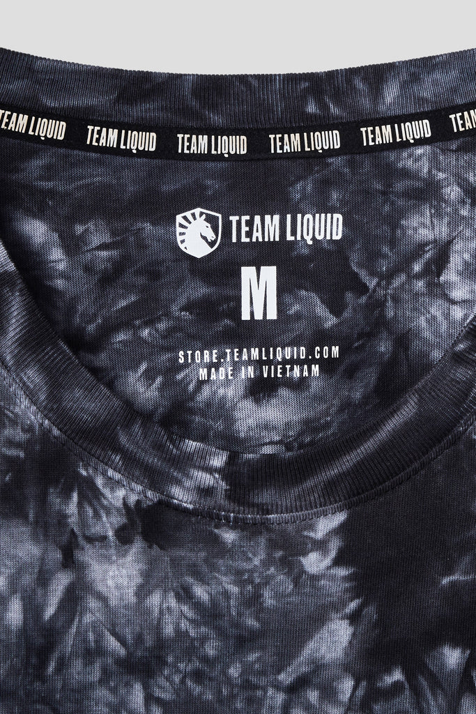 LIQUID HERITAGE LONG SLEEVE TEE - BLACK CRYSTAL WASH - Team Liquid