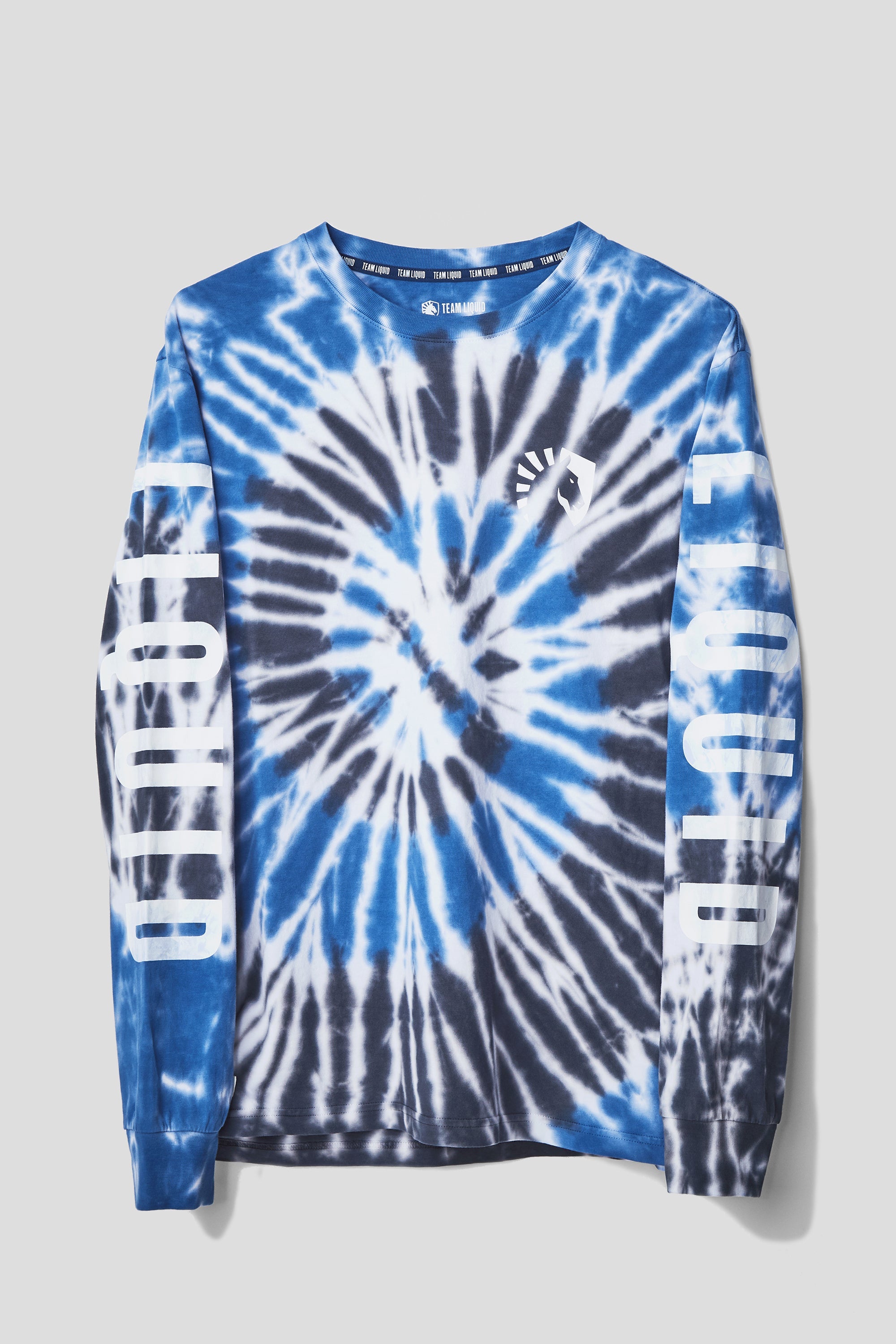 【2plan】Works tie dye damage long sleeve t-shirt LiquidHeritageLSTeeSpiralTieDy