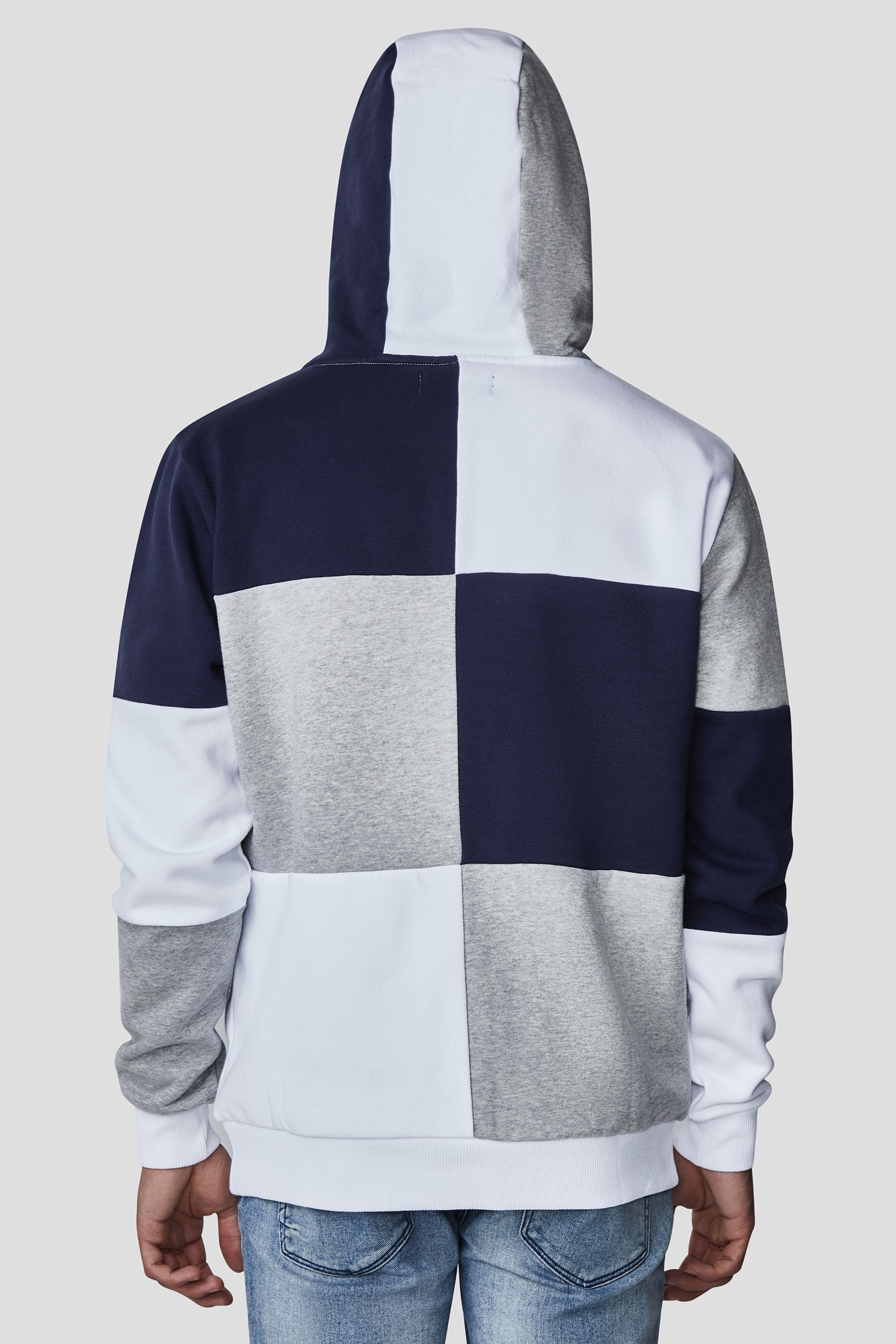 Patchwork hoodie online mens