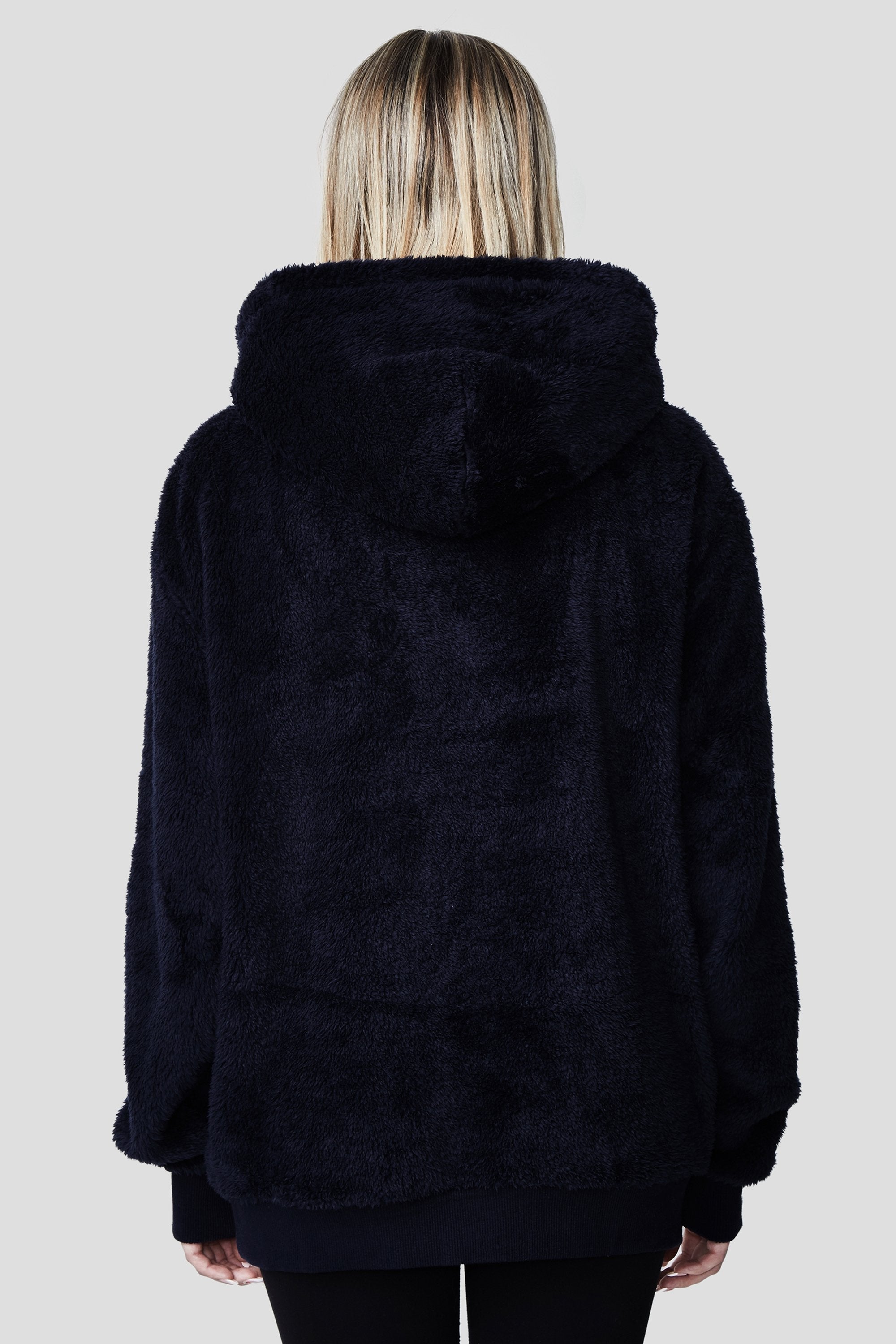 Fluffy store black hoodie