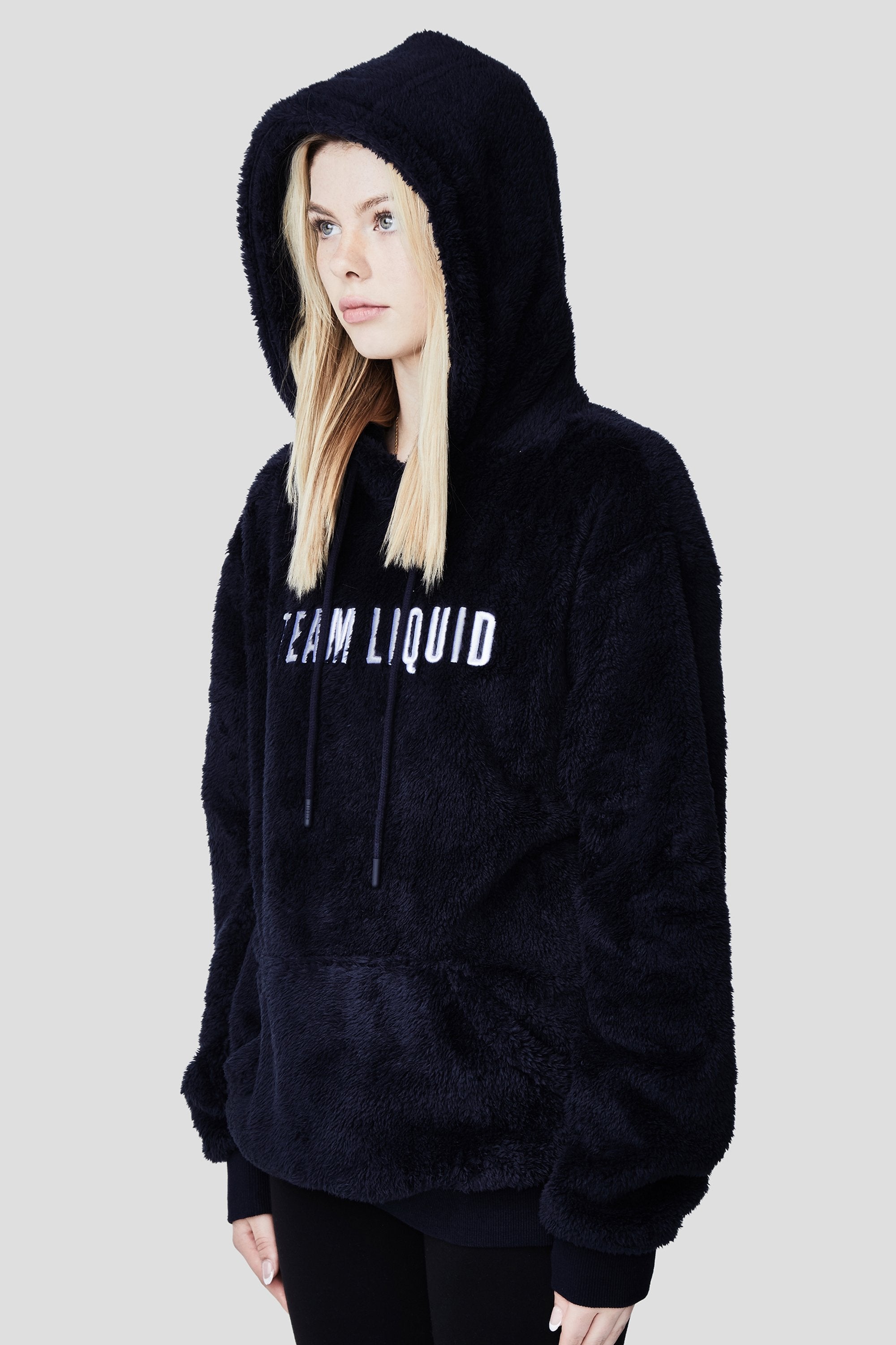 Plush clearance pullover hoodie