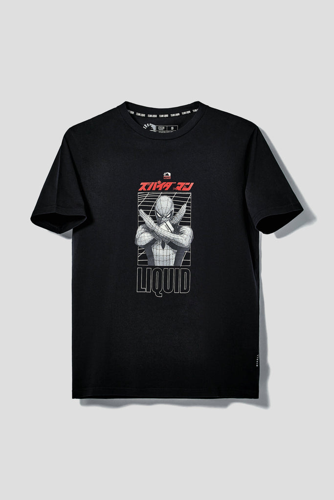 LIQUID x MARVEL SPIDER PROTECTOR TEE - BLACK - Team Liquid