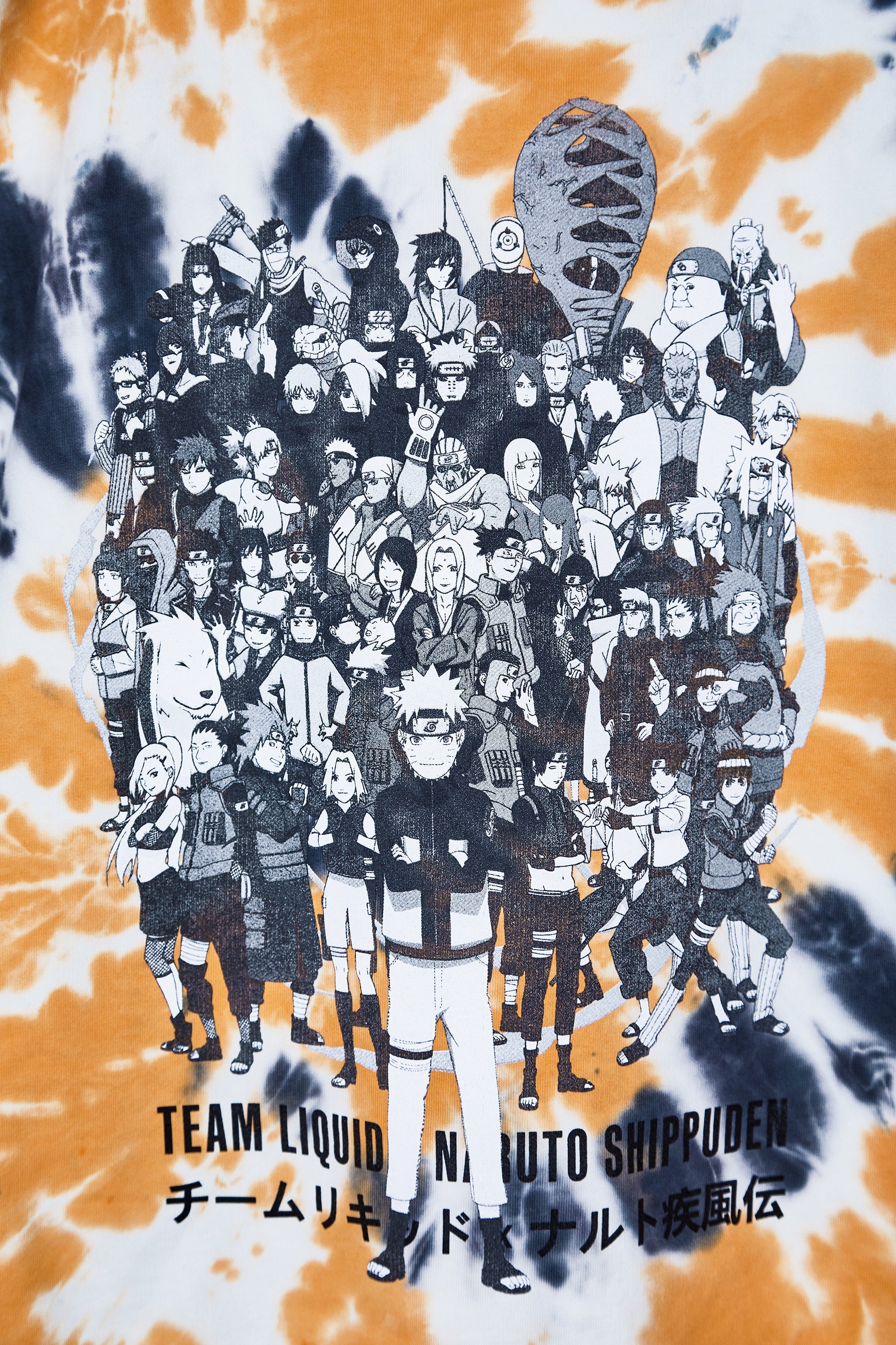 Team Luquid x Naruto top tie dye hoodie