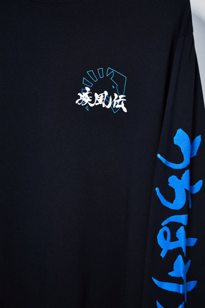 LIQUID x NARUTO VERSUS LONG SLEEVE TEE - BLACK (PRE-ORDER) - Team Liquid