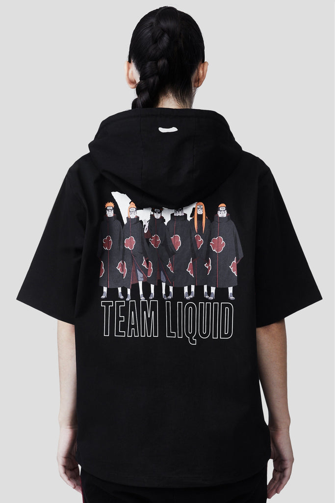 LIQUID x NARUTO AKATSUKI SIX PATHS OF PAIN SHORT SLEEVE TECH HOODIE - Team Liquid