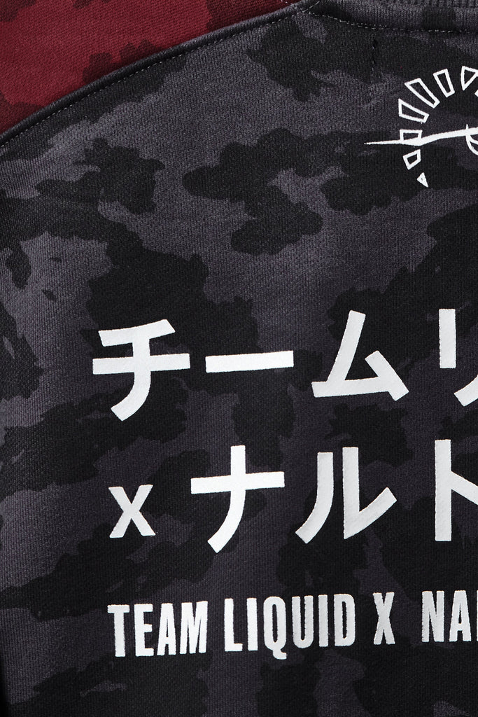 LIQUID x NARUTO AKATSUKI CHARCOAL PATTERN CREWNECK SWEATSHIRT - Team Liquid