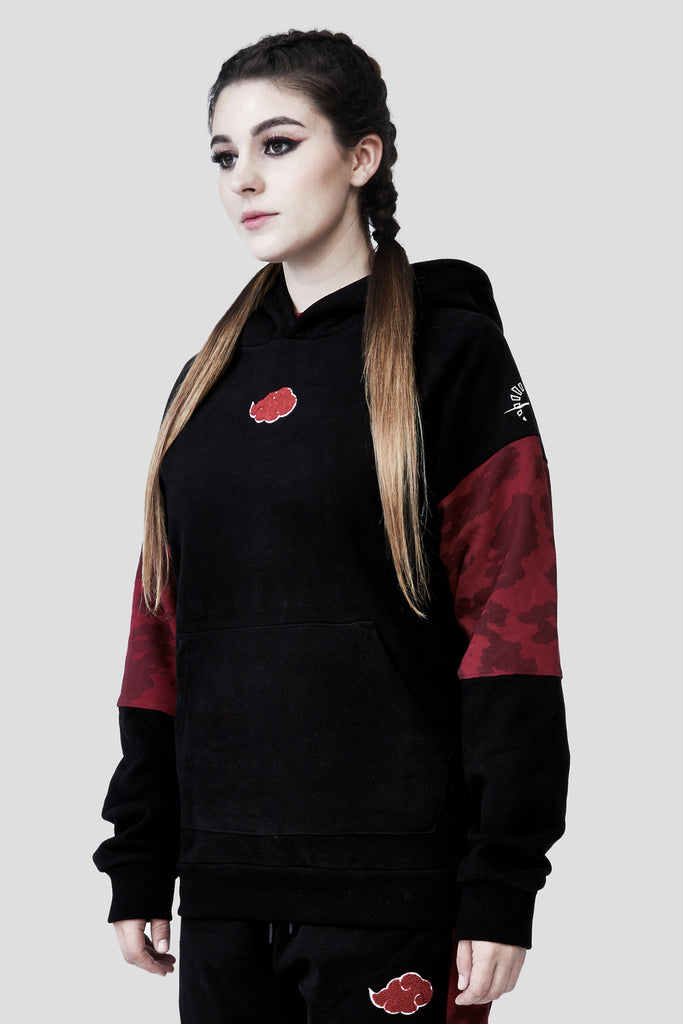 LIQUID x NARUTO AKATSUKI CHENILLE CLOUD PULLOVER HOODIE - Team Liquid