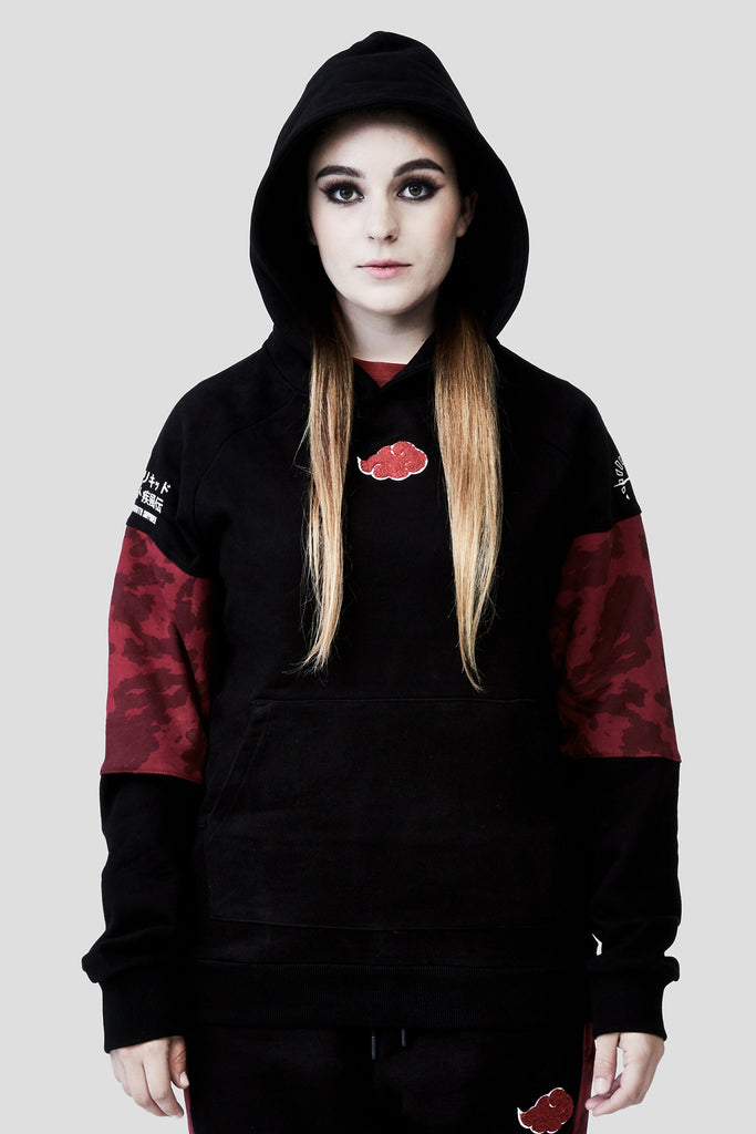 LIQUID x NARUTO AKATSUKI CHENILLE CLOUD PULLOVER HOODIE - Team Liquid