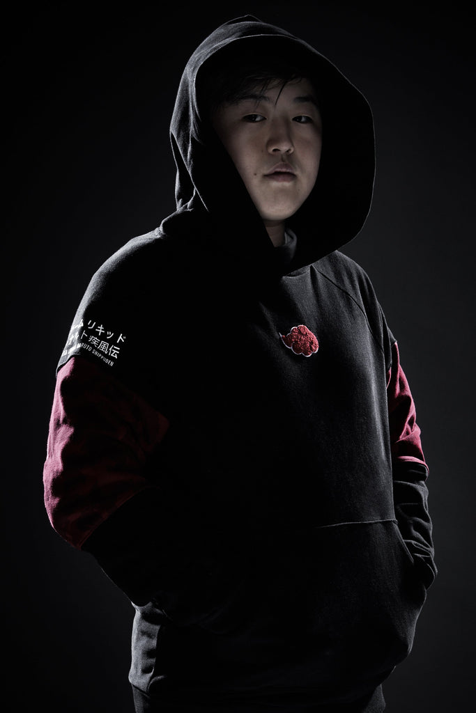 LIQUID x NARUTO AKATSUKI CHENILLE CLOUD PULLOVER HOODIE - Team Liquid