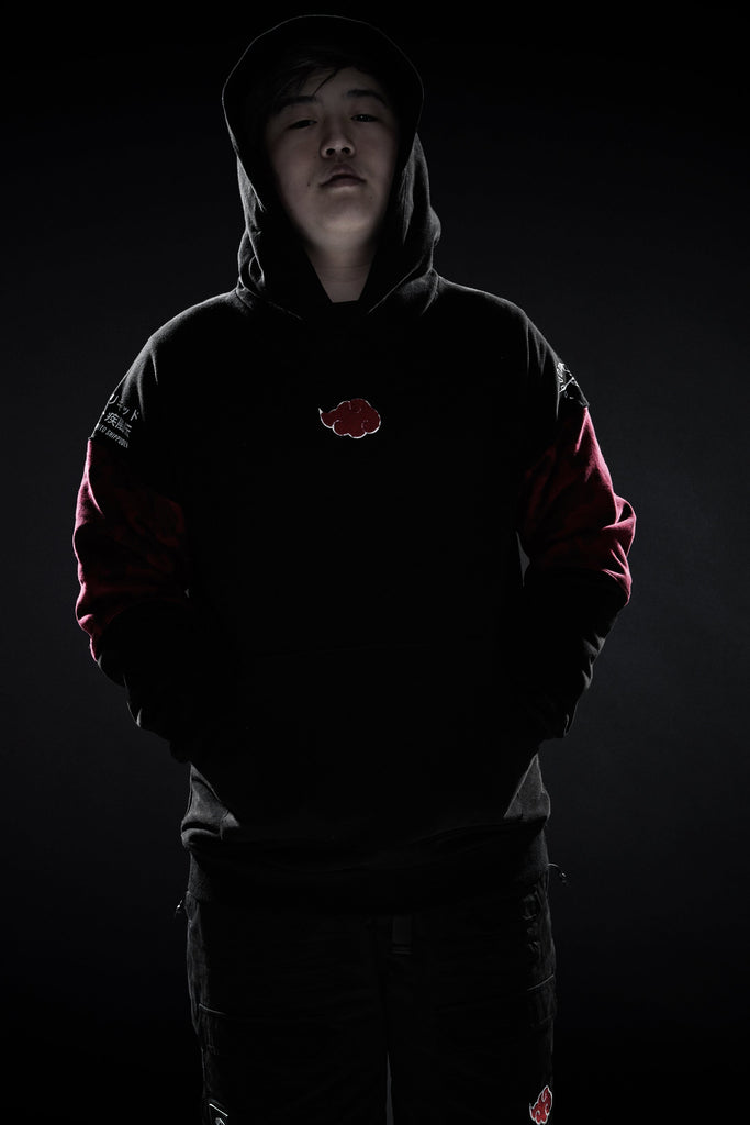 LIQUID x NARUTO AKATSUKI CHENILLE CLOUD PULLOVER HOODIE - Team Liquid