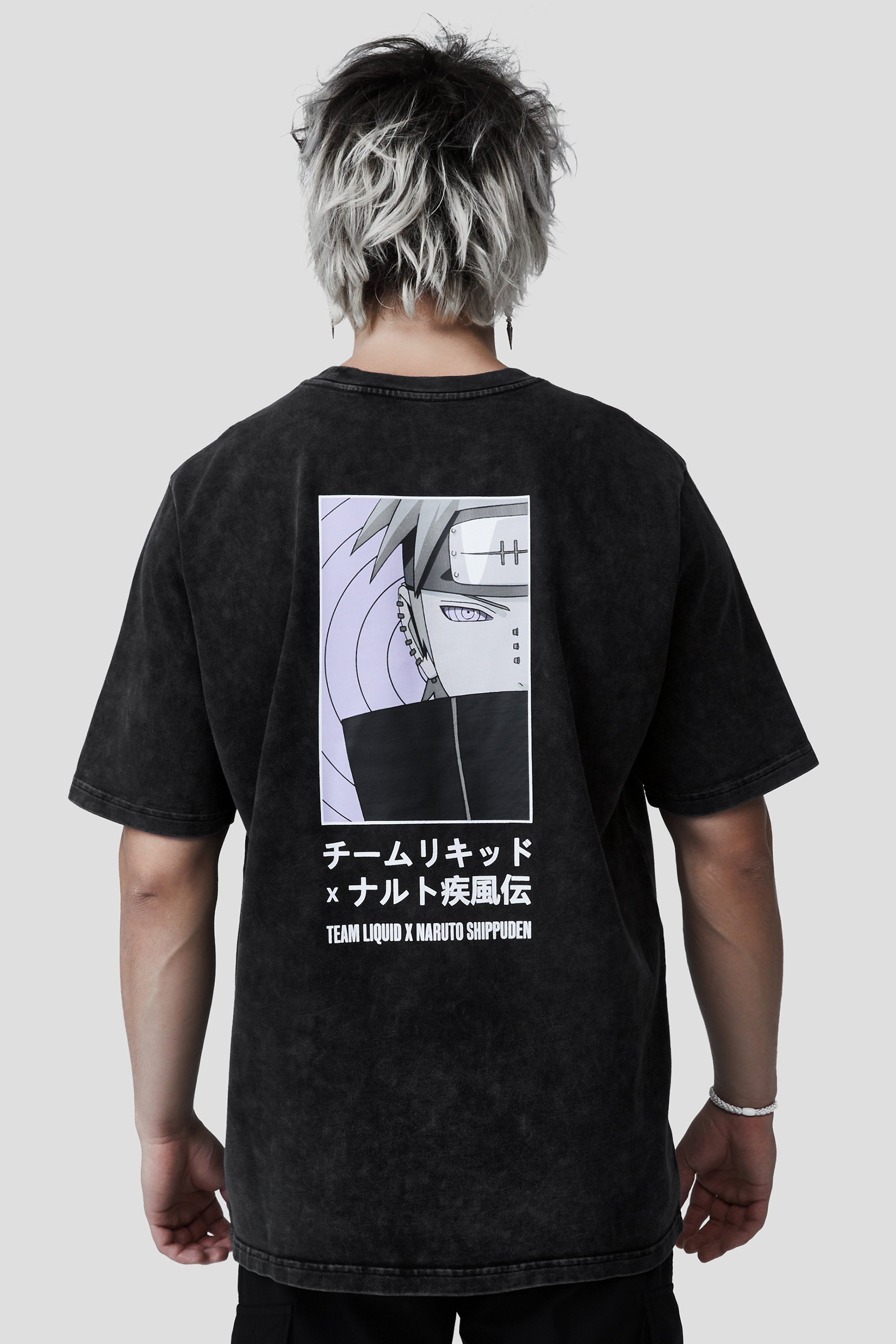 Liquid x naruto akatsuki mineral rinnegan pain tee | Team