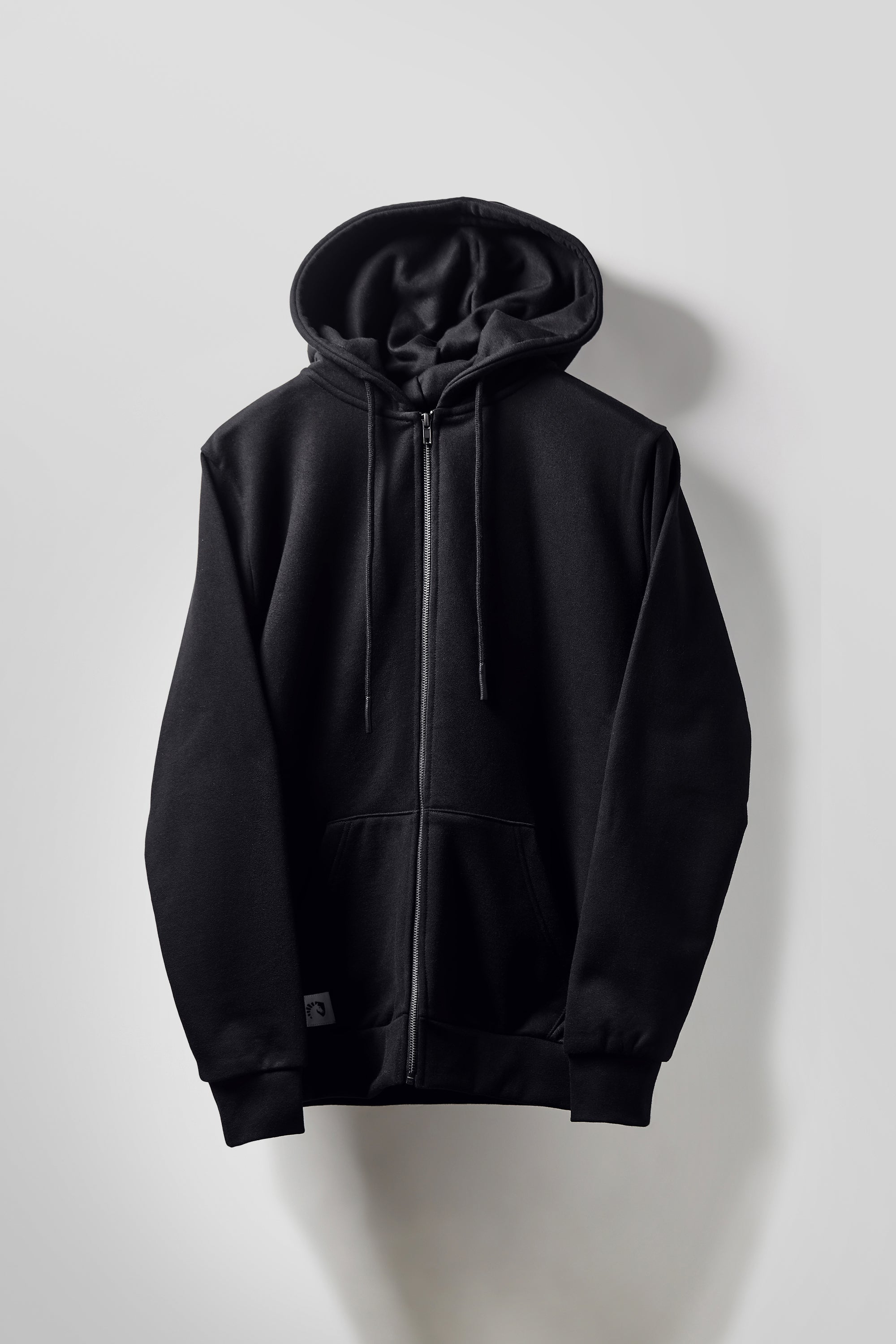 EMBROIDERED LOGO ZIP HOODIE