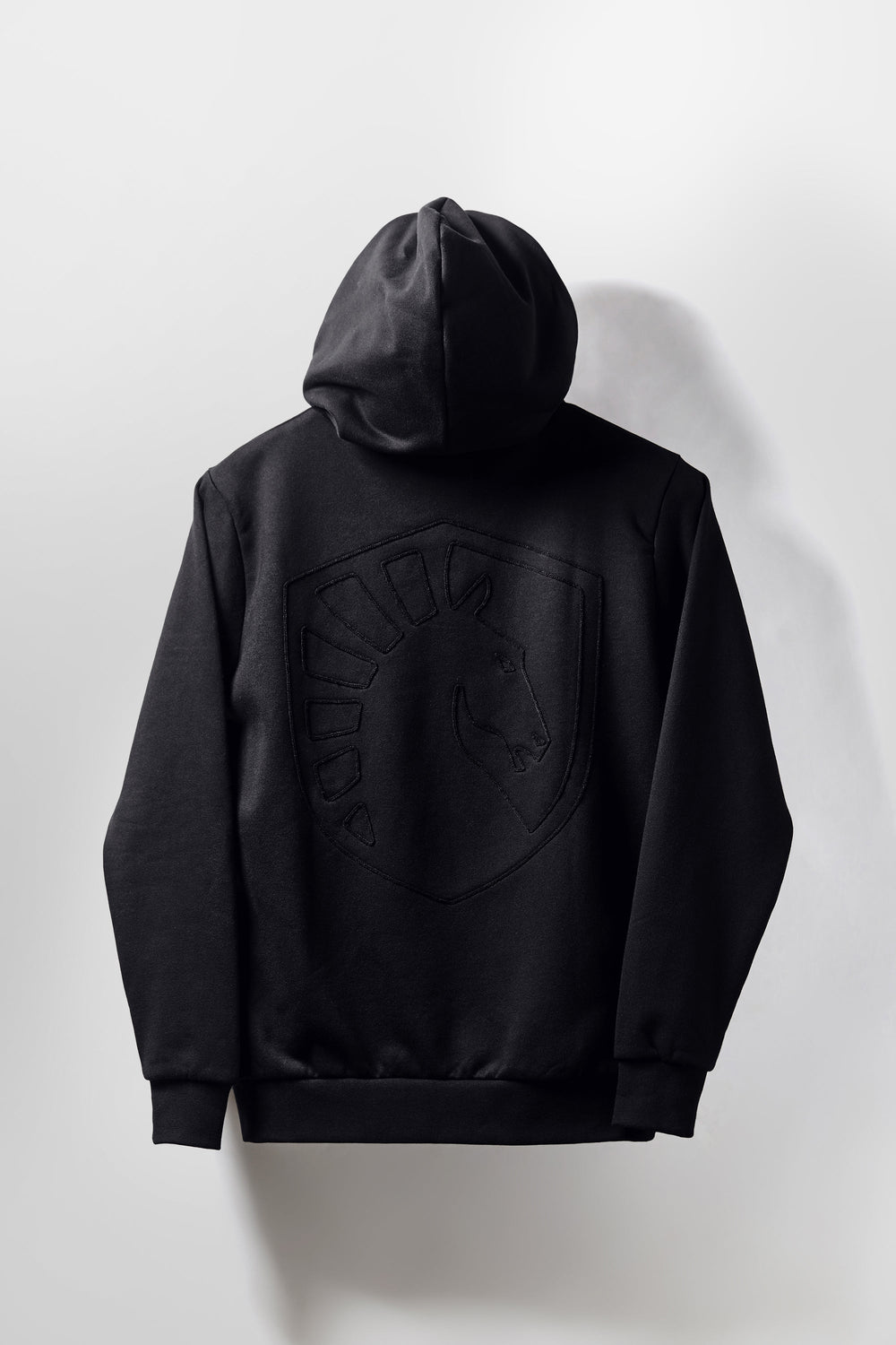EMBROIDERED LOGO ZIP HOODIE BLACK XXS - Main Image
