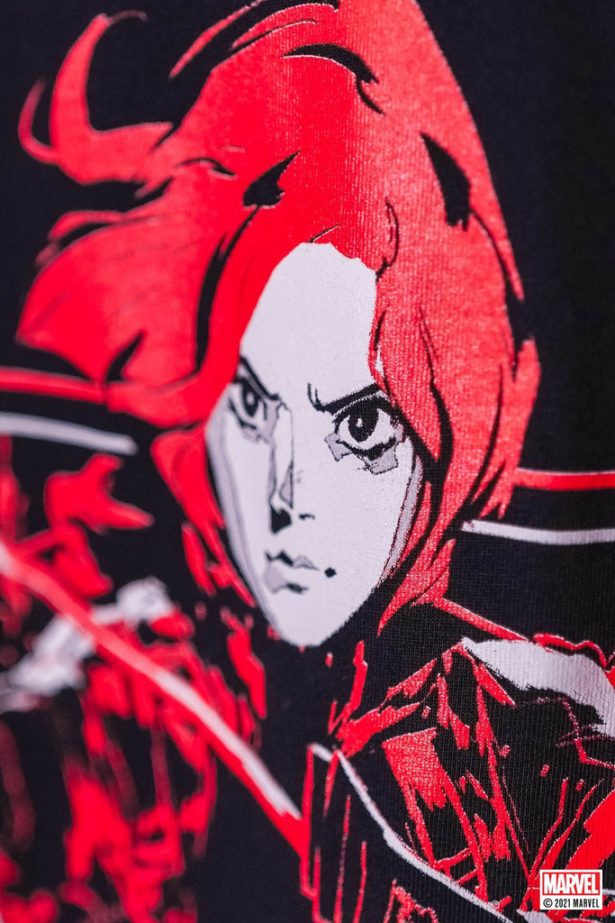 LIQUID x MARVEL BLACK WIDOW LONG SLEEVE TEE - Team Liquid